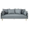 Blue 4-Seater Scandinavian-Style Sofa